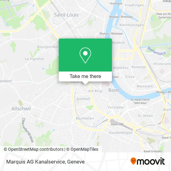 Marquis AG Kanalservice map
