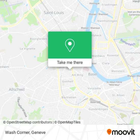 Wash Corner map