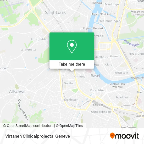 Virtanen Clinicalprojects map