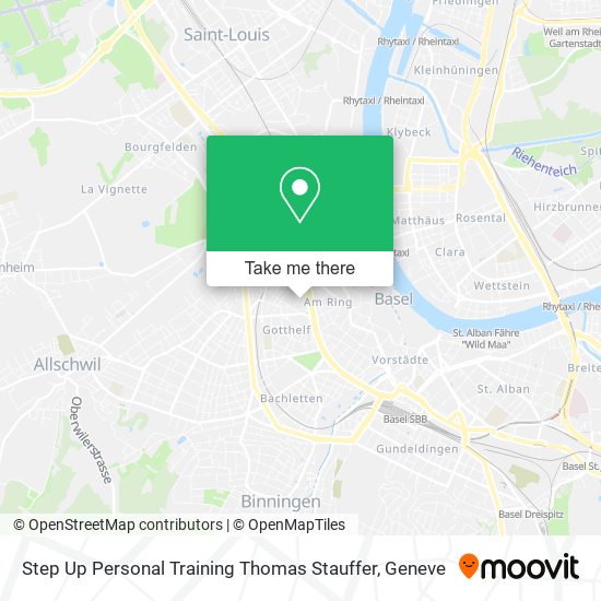 Step Up Personal Training Thomas Stauffer map