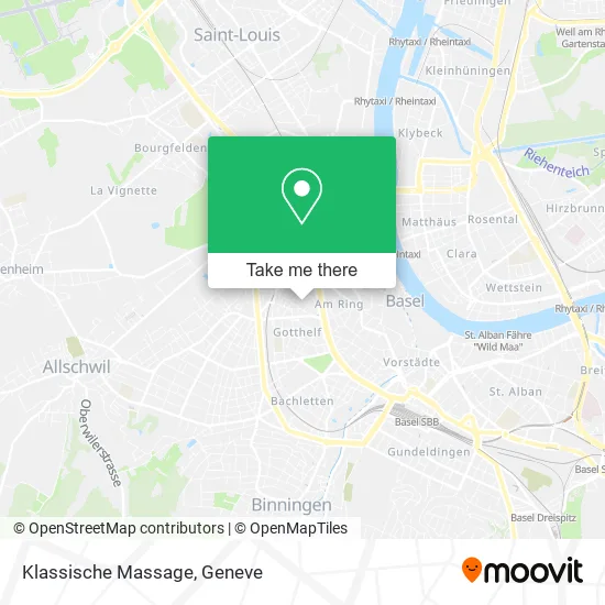 Klassische Massage map