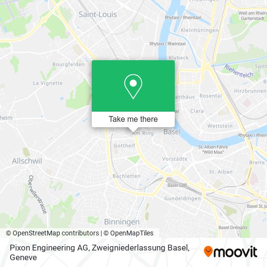 Pixon Engineering AG, Zweigniederlassung Basel map