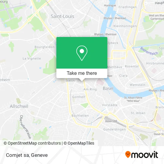 Comjet sa map