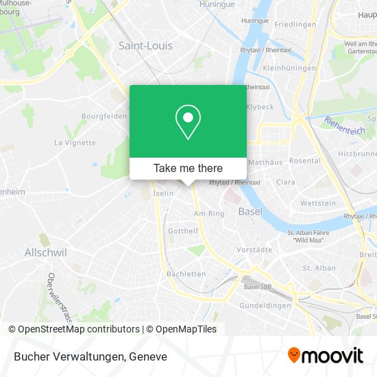 Bucher Verwaltungen map