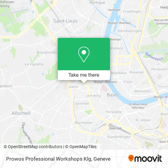 Prowos Professional Workshops Klg map