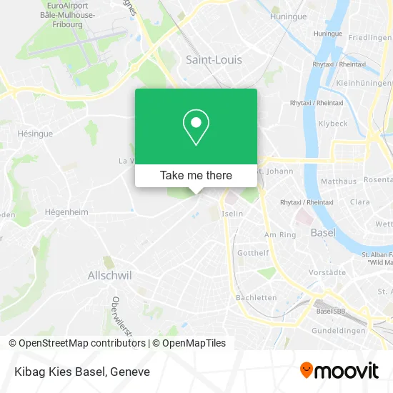 Kibag Kies Basel map