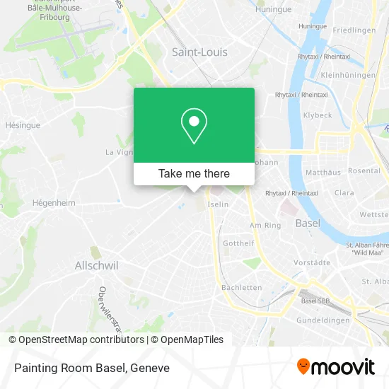 Painting Room Basel map