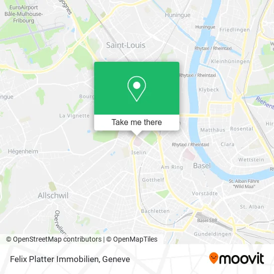 Felix Platter Immobilien map