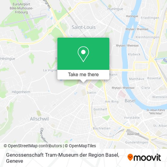 Genossenschaft Tram-Museum der Region Basel map