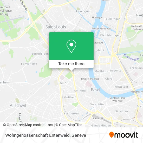 Wohngenossenschaft Entenweid map