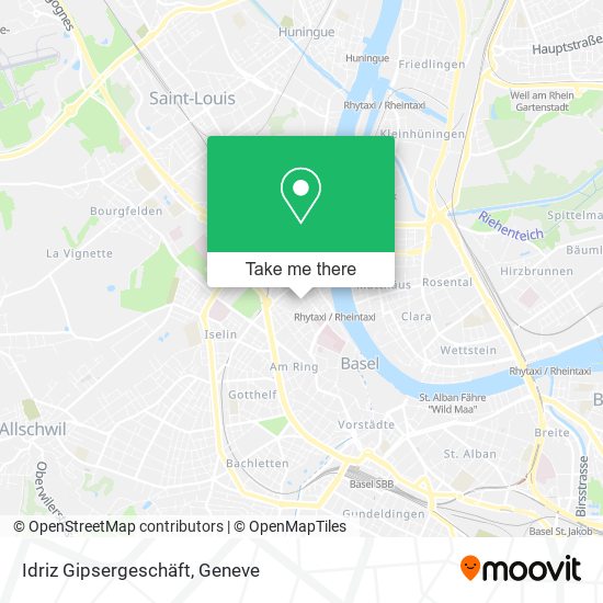 Idriz Gipsergeschäft map