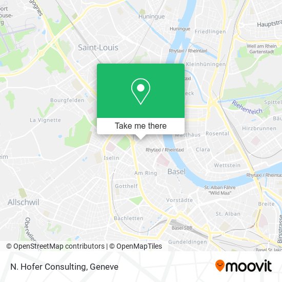 N. Hofer Consulting map
