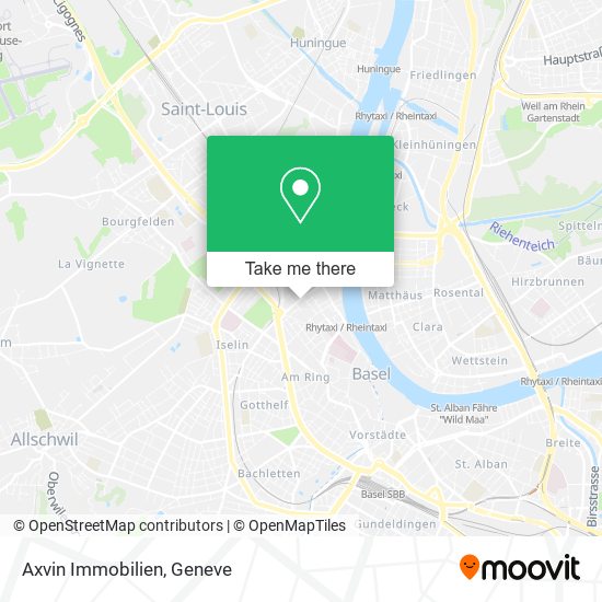 Axvin Immobilien map