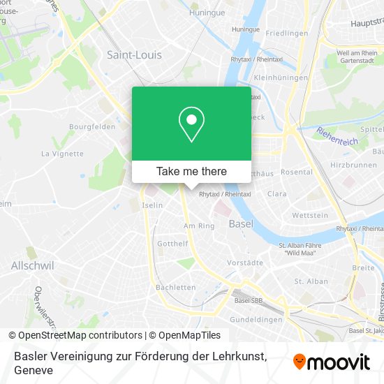 Basler Vereinigung zur Förderung der Lehrkunst map