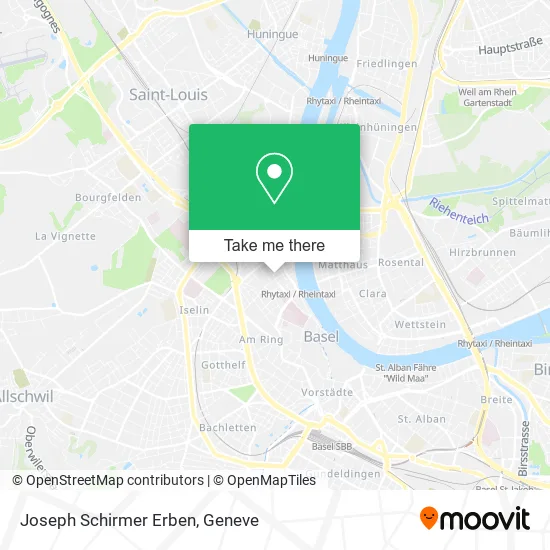 Joseph Schirmer Erben map