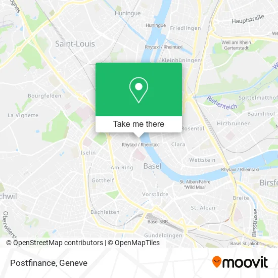 Postfinance map