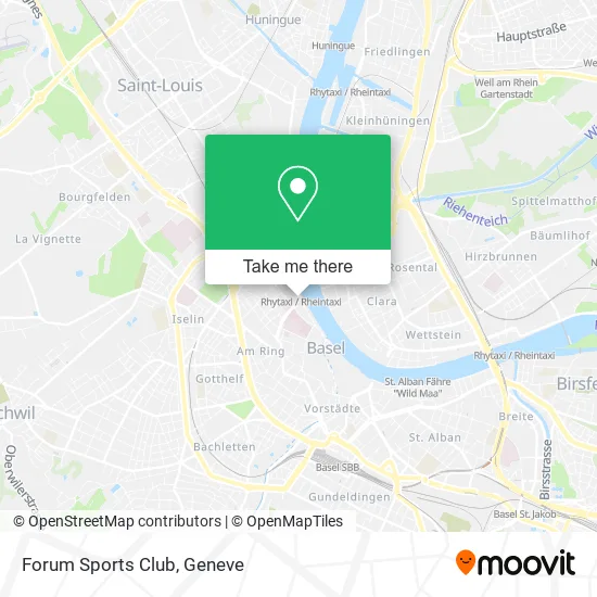 Forum Sports Club map