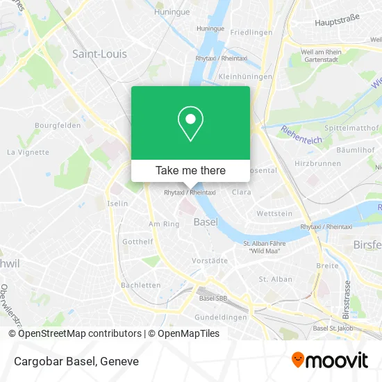 Cargobar Basel map