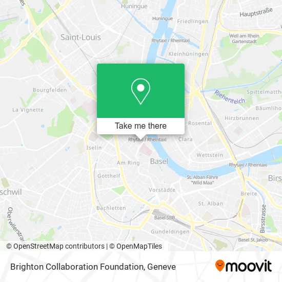 Brighton Collaboration Foundation map