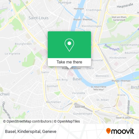 Basel, Kinderspital map