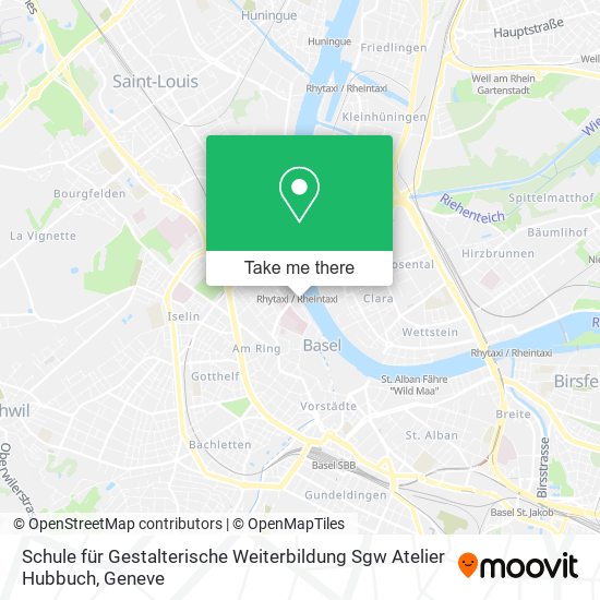 Schule für Gestalterische Weiterbildung Sgw Atelier Hubbuch map