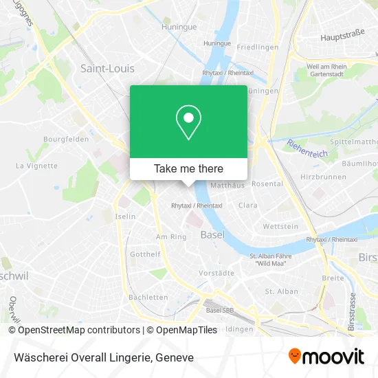 Wäscherei Overall Lingerie map