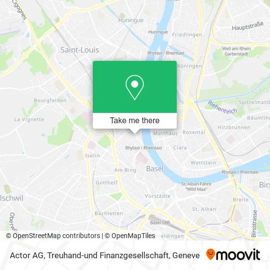 Actor AG, Treuhand-und Finanzgesellschaft map