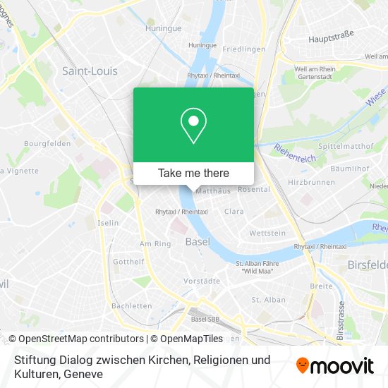 Stiftung Dialog zwischen Kirchen, Religionen und Kulturen map