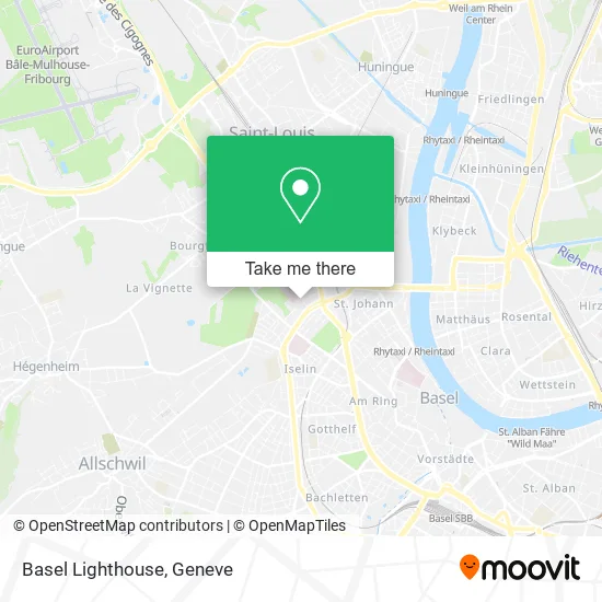 Basel Lighthouse map