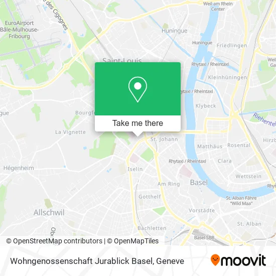 Wohngenossenschaft Jurablick Basel map