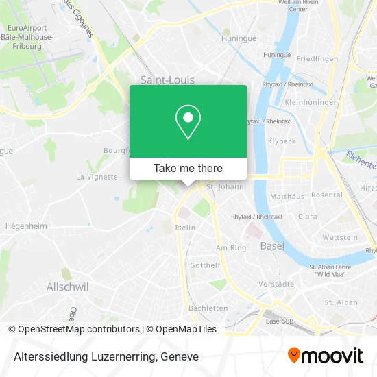 Alterssiedlung Luzernerring map