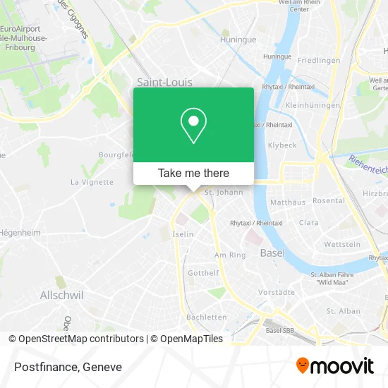 Postfinance map