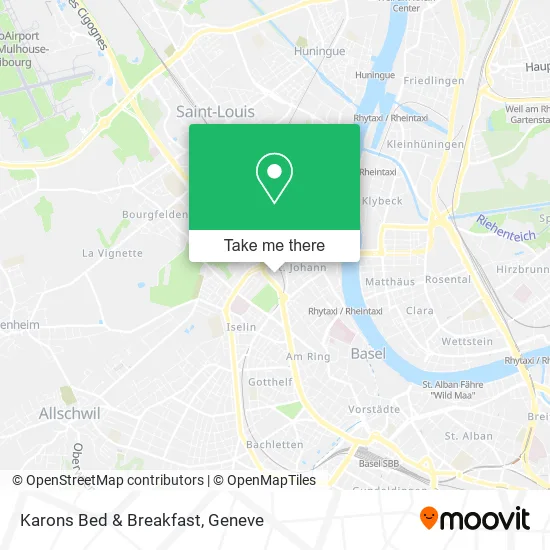 Karons Bed & Breakfast map
