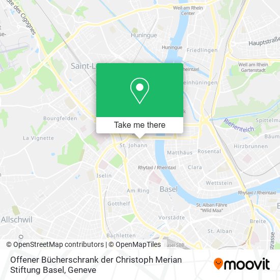 Offener Bücherschrank der Christoph Merian Stiftung Basel map