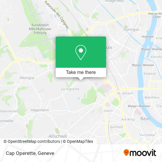 Cap Operette map