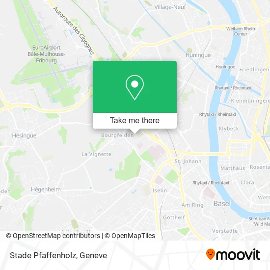 Stade Pfaffenholz map