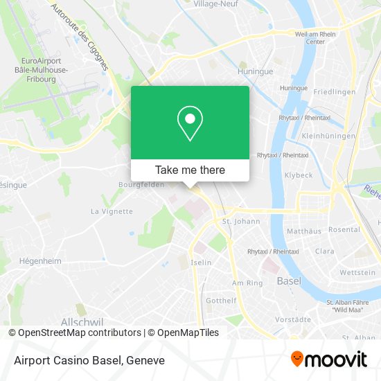 Airport Casino Basel map