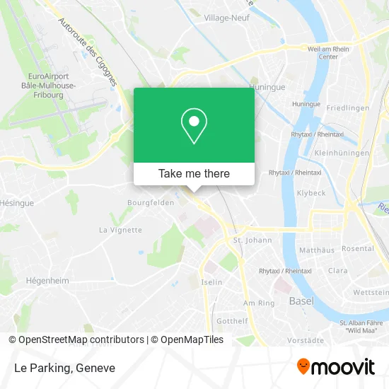 Le Parking map