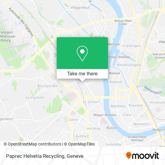 Paprec Helvetia Recycling map