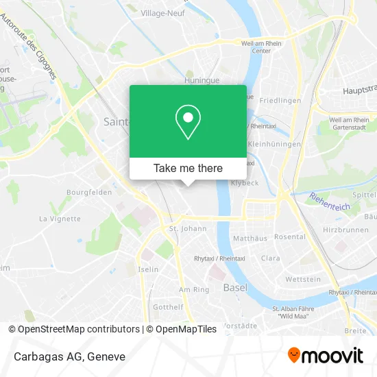Carbagas AG map