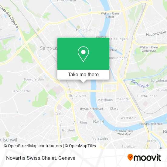 Novartis Swiss Chalet map