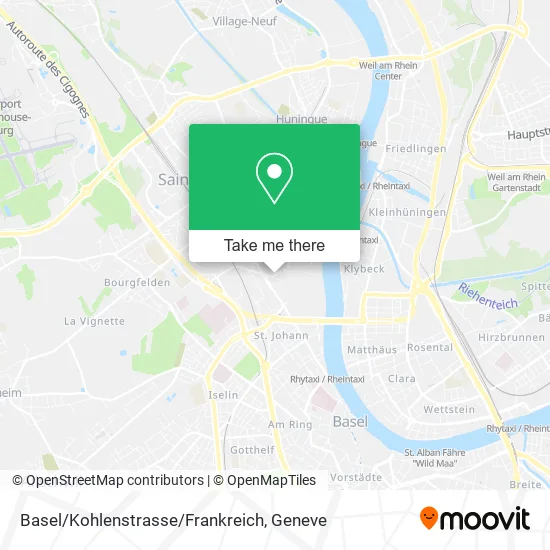 Basel/Kohlenstrasse/Frankreich map