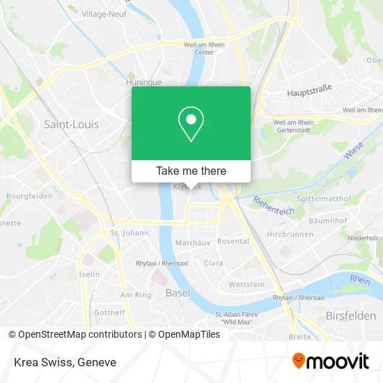 Krea Swiss map