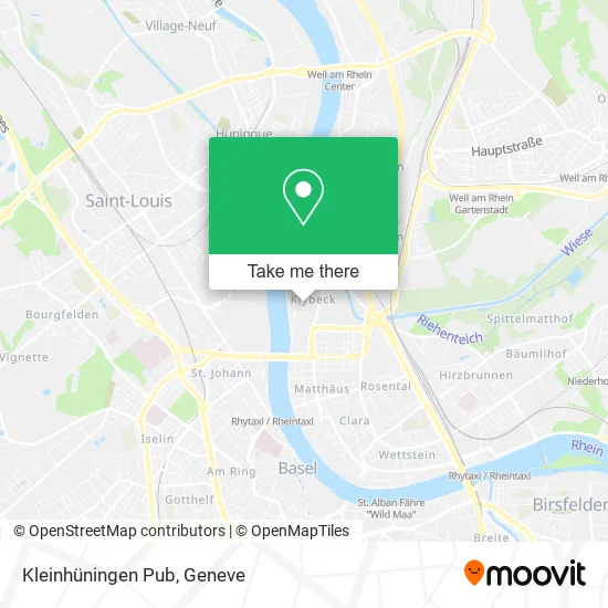 Kleinhüningen Pub map