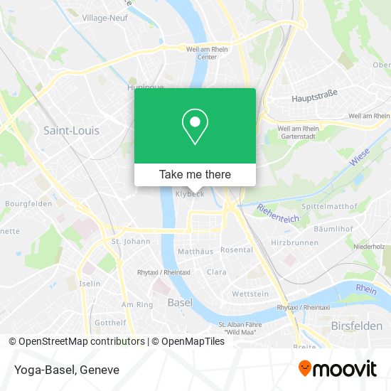 Yoga-Basel map