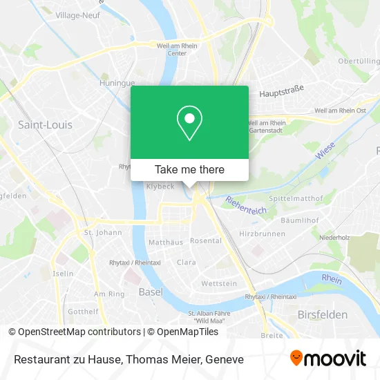 Restaurant zu Hause, Thomas Meier map