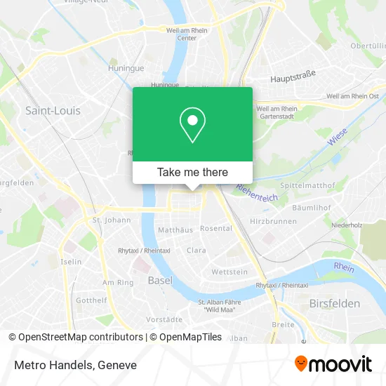 Metro Handels map