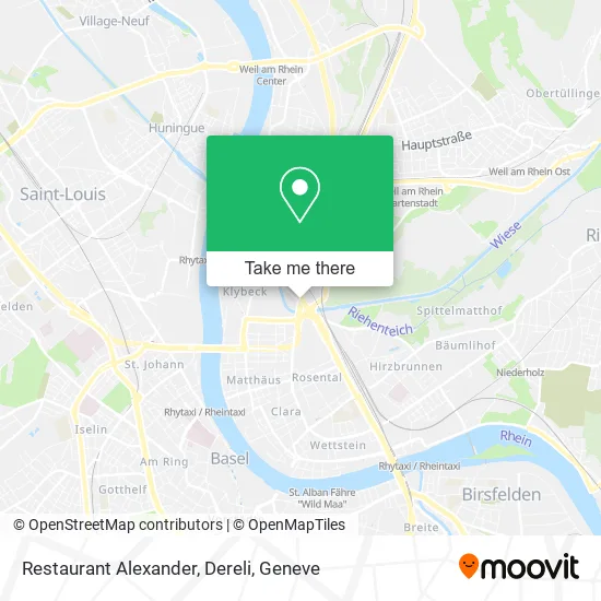 Restaurant Alexander, Dereli map