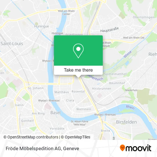 Fröde Möbelspedition AG map