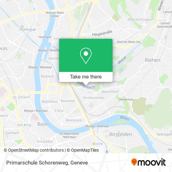 Primarschule Schorenweg map
